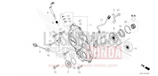 PANNEAU CARTER-MOTEUR D. CB650RAP de 2023